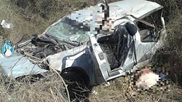 Mañana trágica: dos personas murieron en un vuelco en ruta nacional Nº 60