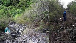 Motociclista lesionado: cayó al precipicio en la cuesta El Portezuelo