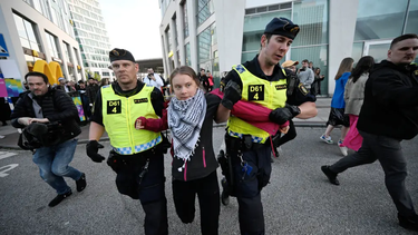 arrestan a greta thunberg tras participar de protesta contra la guerra en gaza