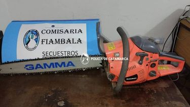 Recuperados. Una bicicleta y una motosierra.&nbsp;