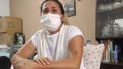 Víctima. Andrea Navarro sufrió varias puñaladas y estuvo internada en grave estado en el Hospital.