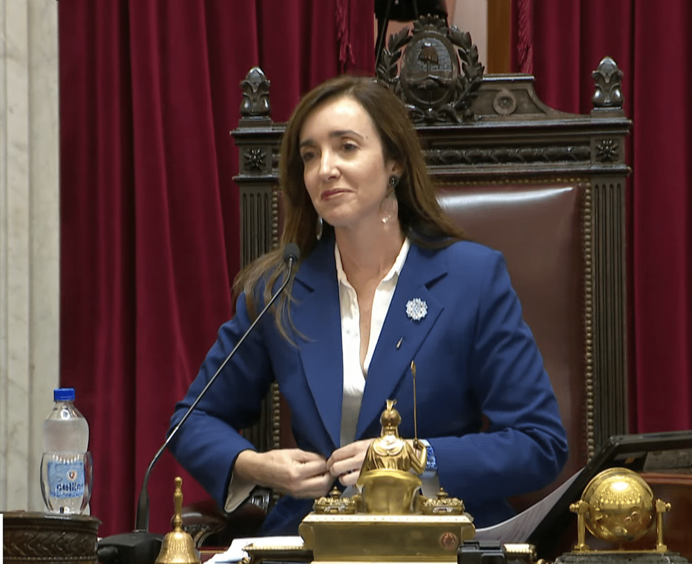 Victoria Villarruel. Presidenta de la Cámara de Senadores.&nbsp;