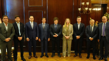 gobernadores radicales se reunieron con javier milei en casa rosada
