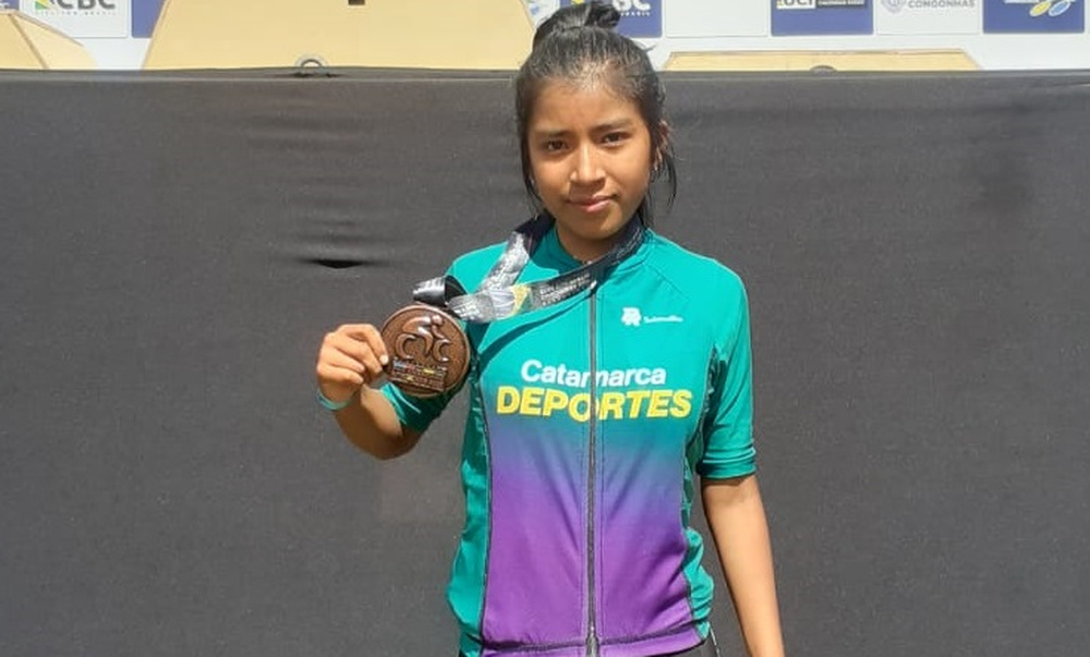 Indira Ballarini logró la medalla de bronce en el 26° Campeonato Panamericano de Mountain Bike.