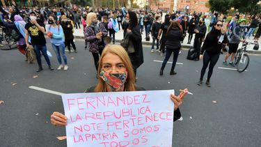 Marcharon contra la cuarentena