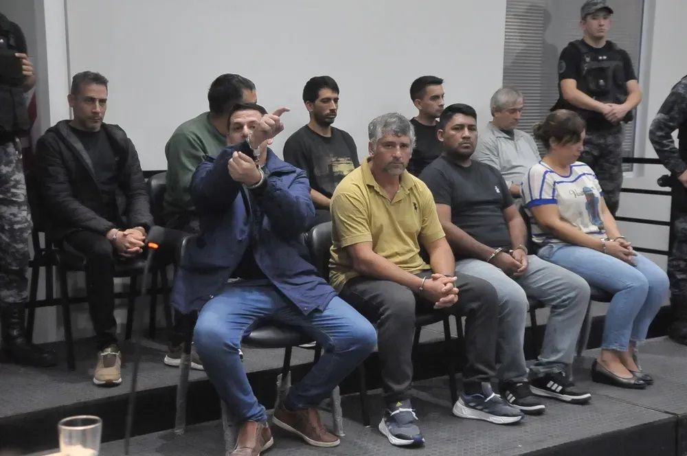 Imputados. Algunos de los integrantes de la banda.