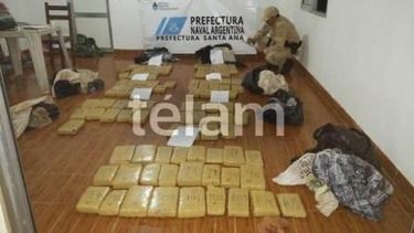 Prefectura secuestró 120 kilos de marihuana