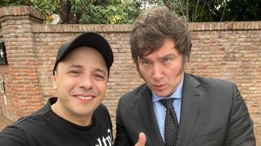 El Dipy y Milei.&nbsp;