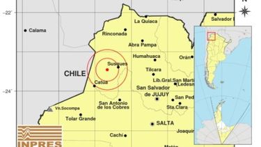se registro un fuerte sismo de 6.4 grados en jujuy