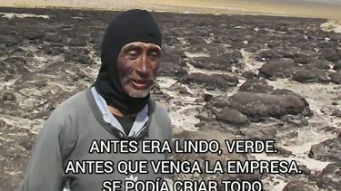 Antes de que venga la empresa se podía criar de todo, ovejas, llamas; ahora está todo seco
