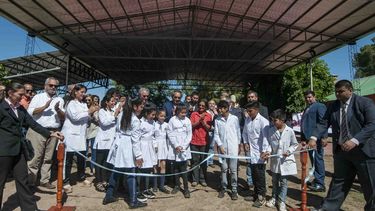 Corpacci inauguró varias obras en Belén
