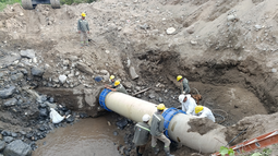 Se completó la reparación de la cañería en el Acueducto Pirquitas-Catamarca