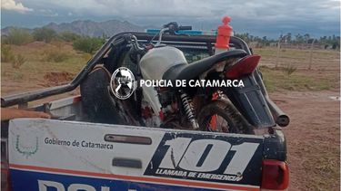La policía recuperó una moto robada.