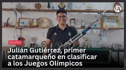 Julián Gutiérrez, primer catamarqueño en clasificar a los Juegos Olímpicos