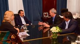 Sica recibió a los diputados Manzi y Cesarini y al intendente Jalile