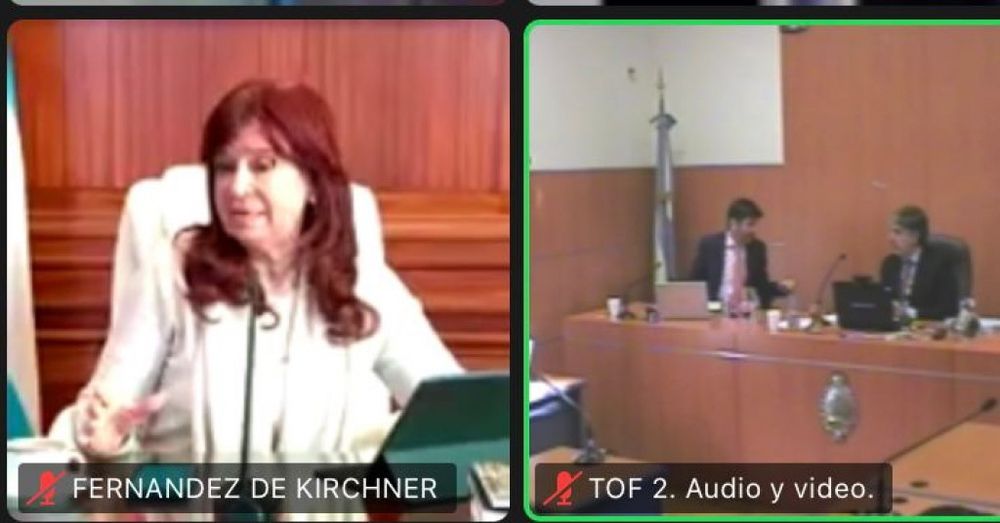 Cristina Kirchner en el debate.&nbsp;