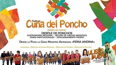 manana comienza el festival de la cuna del poncho
