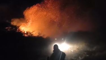 Fuego en Fray Mamerto Esquiú.&nbsp;