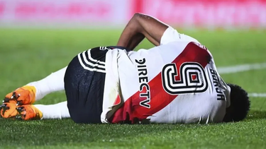 baja sensible en river: se confirmo la lesion de miguel borja