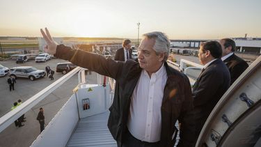 Alberto Fernández, en Estados Unidos.&nbsp;