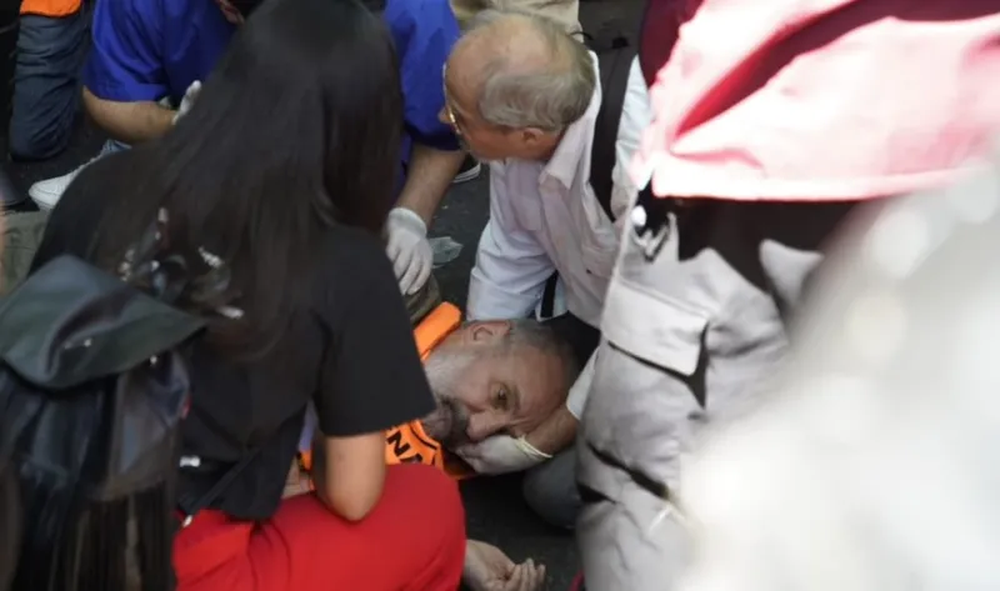 El jubilado fue agredido por la policía y sufrió una descompensación.&nbsp;