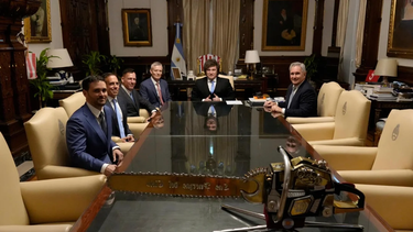 milei recibio en casa rosada al empresario peter thiel