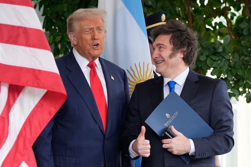 Milei y Trump. La concurrencia del libertario coincidirá temporalmente con la realización del Mundial 2026.
