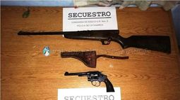 Sospechosos de amenazas, con armas