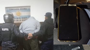 Agresor. Debió ser reducido tras arrebatar un teléfono.