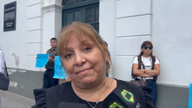 Secretaria general de la Asociación Judicial Catamarca. Cecilia Falcón.