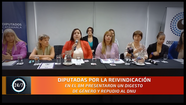En el 8M Presentaron un digesto de género y repudio al DNU