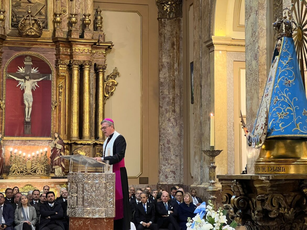 Fuerte reclamo de García Cuerva en el Tedeum: Nadie se salva solo