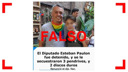 Es falsa esta placa sobre Esteban Paulón: el diputado nacional no renunció a su banca ni fue detenido