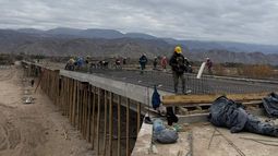 Avanza la construcción del puente de Las Mojarras