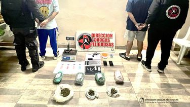 secuestraron drogas, armas, vehiculos y mas de siete millones de pesos
