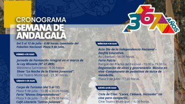 se viene la semana de andalgala por su 367° aniversario
