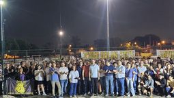Kiki Olveira, con Galán y Baigorrí