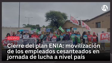 Cierre del plan ENIA: movilización de los empleados cesanteados en jornada de lucha a nivel país