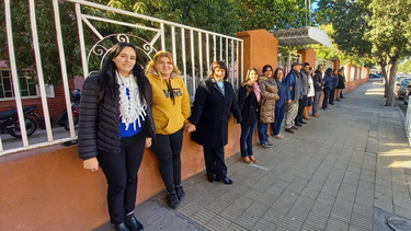Abrazo simbólico. Colegio Cristo Rey.&nbsp;
