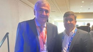 Molina destacó el trabajo de Cesarini y Morales en la Feria internacional minera.