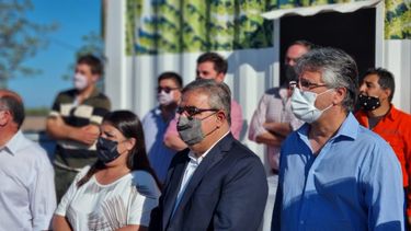 Respaldo. Andrada (derecha) pidió que se hagan críticas constructivas respecto del trabajo del Gobierno.