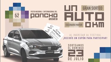 Poncho 2023: sortearán un auto 0 km entre los asistentes al festival