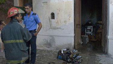 Incendio en una casa del barrio La Viñita