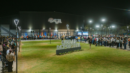 Se inauguró la Ciudad Deportiva en Saujil, importante complejo para la localidad