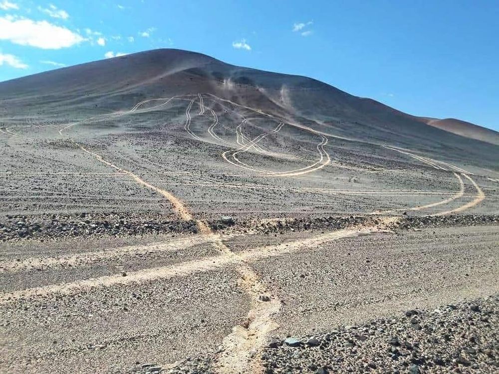 Paisaje. Dañado por turistas&nbsp;