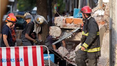Derrumbe y muerte en un supermercado