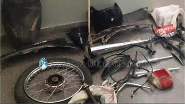 Recuperaron motopartes en Andalgalá