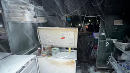 Se incendió un puesto de comidas rápidas Se incendió un puesto de comidas rápidas