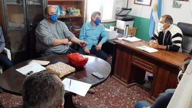 El ministro Sarquis visitó la localidad de Mutquin