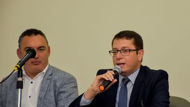 Alexis Russo (der). Presidente del Colegio de Abogados y Abogadas de Catamarca.&nbsp;